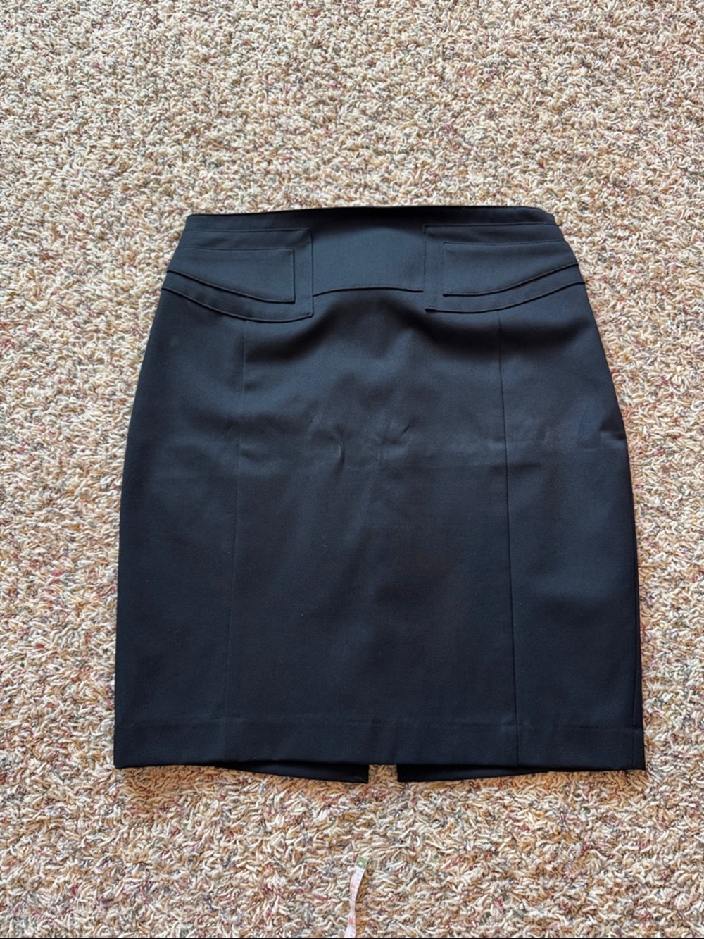 Express Black Pencil Skirt with Faux Pocket Detail - Size 8